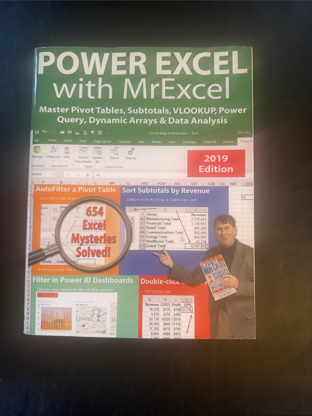 Power Excel with - Green Notebook